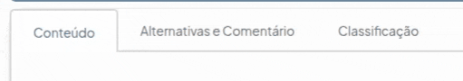 aba alternativas e comentário aba alternativas e comentário